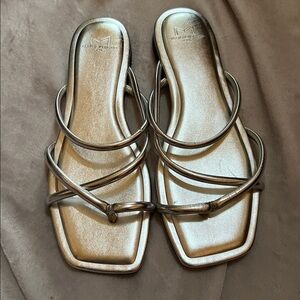 Marc Fisher Metallic silver Sandals 7.5